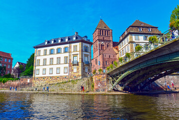 Naklejka premium Die historische Altstadt von Straßburg