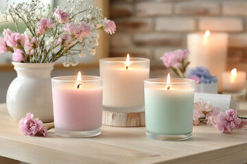  a diy scented candle project showcasing handmade candles with various del