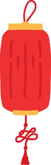 a red lamp design from chinesse new year vector