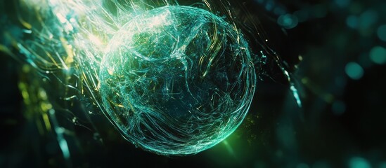 Fototapeta premium Abstract Sphere of Light and Energy