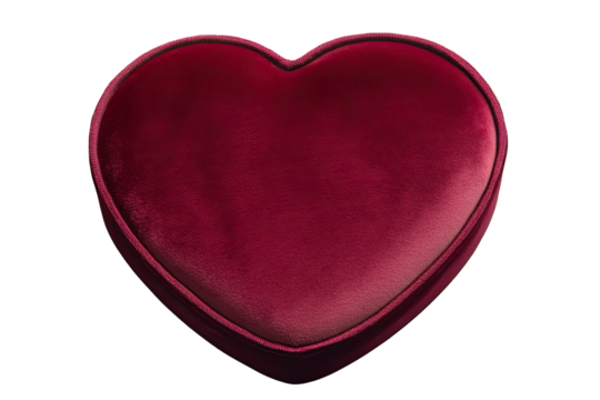 Elegant velvet heart-shaped box perfect for gifting romantic surprises.
