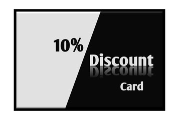 10% discount card, 10% discount voucher discount shopping voucher card