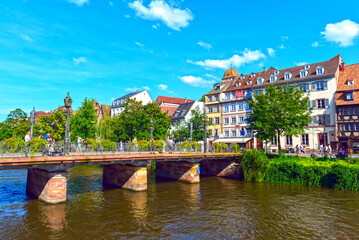 Pont Sainte Madeleine in der historischen Altstadt von Straßburg