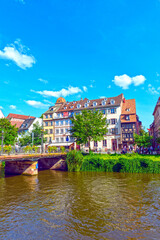 Pont Sainte Madeleine in der historischen Altstadt von Straßburg
