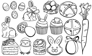 Set of Easter Illustrations