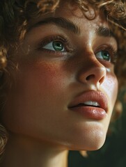 Female Portrait with Emotional Expression