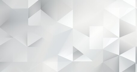Obraz premium Abstract geometric pattern in shades of white and gray, suitable for backgrounds or design.