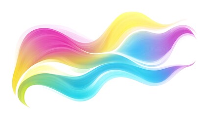 Fototapeta premium Abstract Colorful Waves Flowing Design