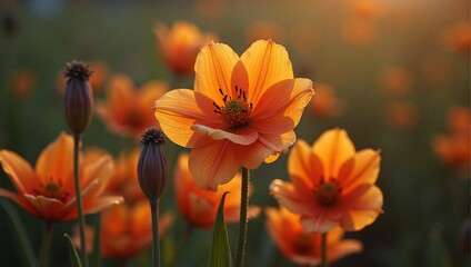 Obraz premium Sunset Blooms