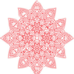 Beautiful flower art and mandala vector design