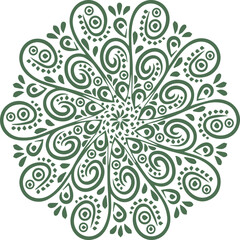 Beautiful flower art and mandala vector design