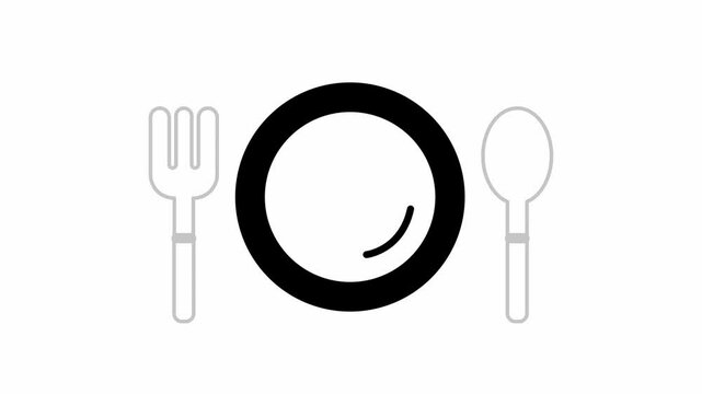 fork and spoon on plate