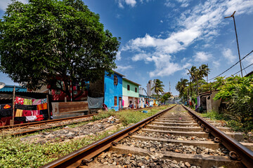 The neighborhood of Slave Island in Colombo Sri Lanka