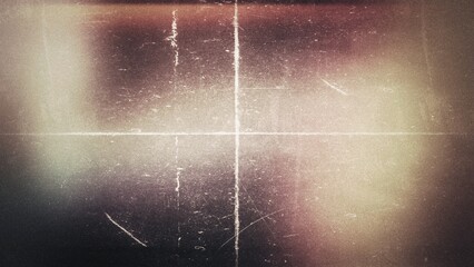 Noise scratch. Old film. Gray red orange color vintage dust grain texture analog tv defect stained grungy texture retro grunge abstract background.