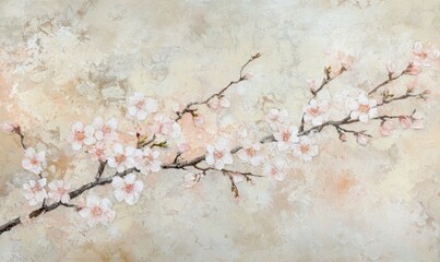 Delicate cherry blossoms float gently on a gentle spring breeze their pale pink hue glistening in sunlight, cherry blossoms, blooming trees, soft pink petals