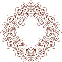 Beautiful Mandala Art and Vector Mandala Design Image.