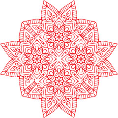 Beautiful Mandala Art and Vector Mandala Design Image.