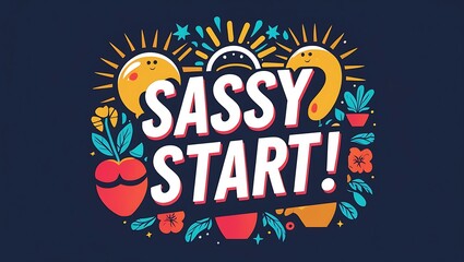 Sassy Start A Colorful Motivational Design