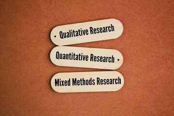 wood with words What are three 3 key basic research methods? Types of research Qualitative...