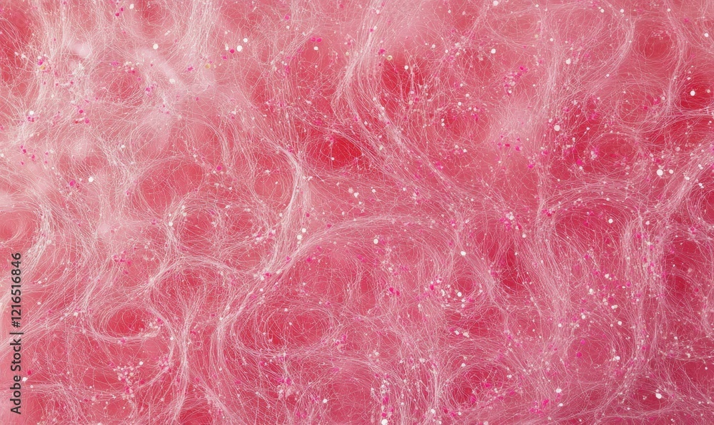 Aufkleber fuzzy pink spongy texture with scattered tiny dots and delicate swirls, dot pattern, fuzzy texture, 
