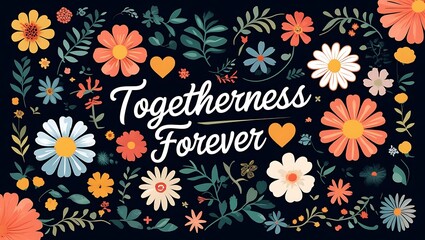Togetherness Forever Floral Design Featuring Various Flowers