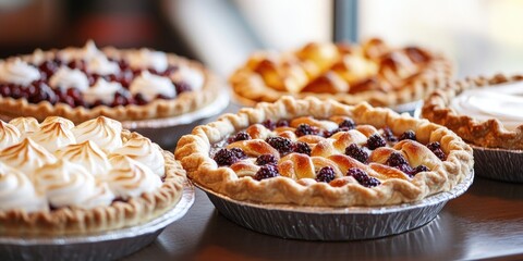 Delectable Desserts at a Bakery