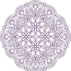 Beautiful flower art and mandala vector design
