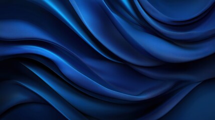 Obraz premium Elegant blue fabric waves creating a serene texture