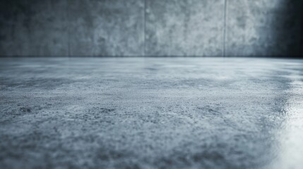 Fototapeta premium Smooth concrete floor with textured finish