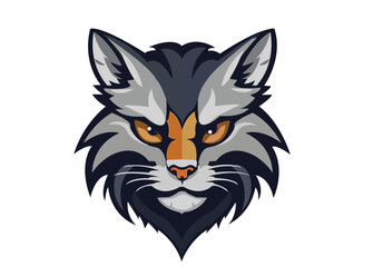 A majestic wildcat mascot, embodying the spirit of a sports team, its muzzle roaring with intensity, showcasing a combination of both duck and wild