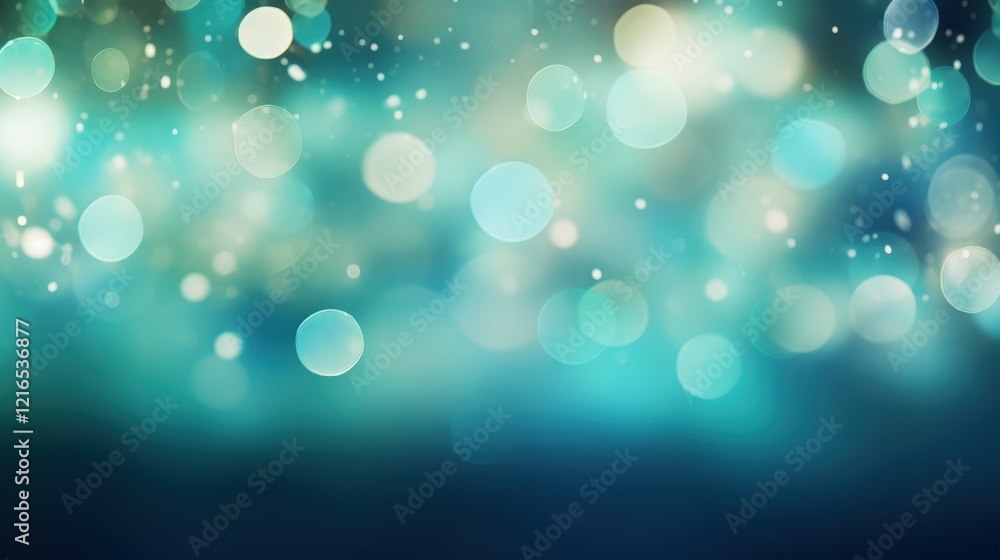 Poster soft blue abstract background with blurred bokeh effect for banner and design use featuring gentle l