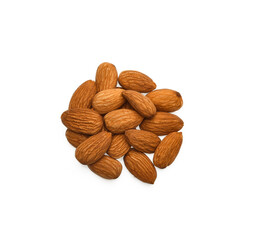 Almonds isolated on transparen png.