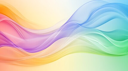 Obraz premium Abstract Colorful Waves Flowing Seamlessly Together