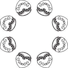 Beautiful flower art and mandala vector design