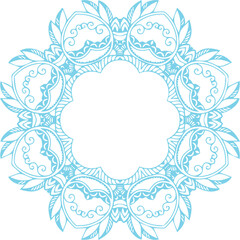 Beautiful flower art and mandala vector design