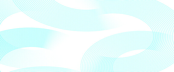 Grey abstract background with white circle lines. Geometric stripe line art design. Minimal lines pattern. Modern futuristic concept.