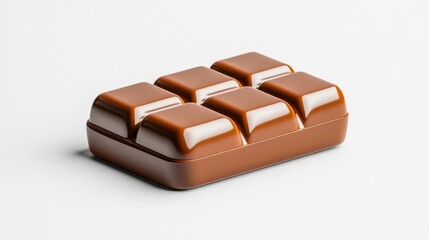 Chocolate box mockup isolated on white background. Generative AI