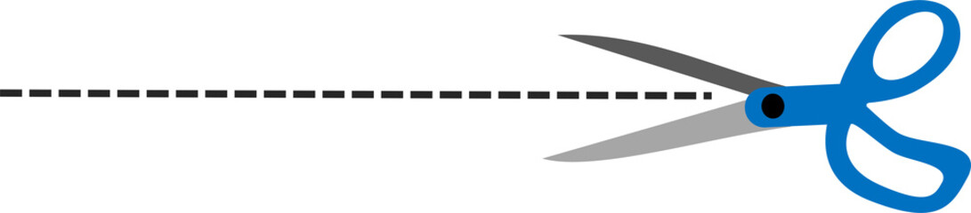 切り取り線のグラフィック素材のイラスト