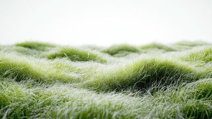 A lush, vibrant patch of green grass fills the lower portion of the image,