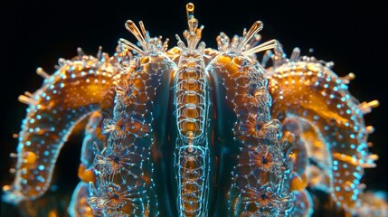 Dreamy Chrome liquid metal isolated Cactus element. 3D render modern design. Isolated holographic futuristic icon. Y2K, brutalism retro futurism