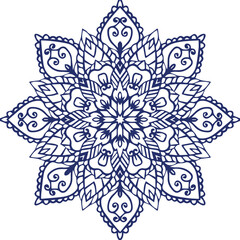 Beautiful Mandala Art and Vector Mandala Design Image.