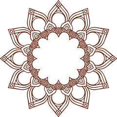Beautiful flower art and mandala vector design