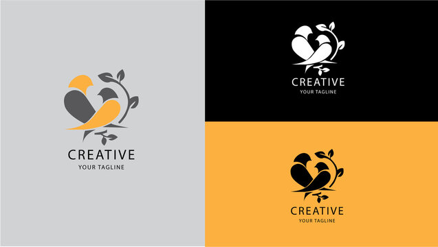 Parriot logo ,   BirdsHome logo,  logo design,  idea logo,  Birds tree logo,  tree logo