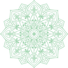 Beautiful flower art and mandala vector design