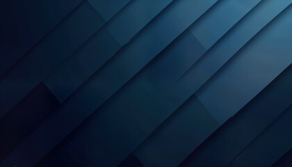 Fototapeta premium Modern dark blue abstract geometric background. Diagonal lines create layered effect. Suitable for business presentations banners web designs flyers covers posters, slides. Ideal for corporate,