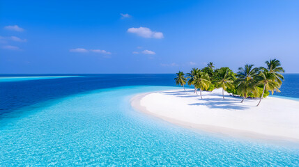 Tranquil Tropical Island Getaway A White Sand Beach and Azure Ocean
