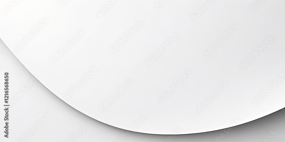 Poster a white background with a curved line