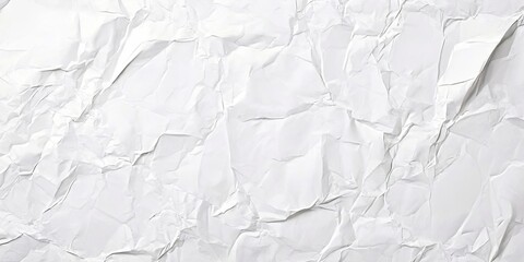 Obraz premium A white paper with a lot of creases and wrinkles