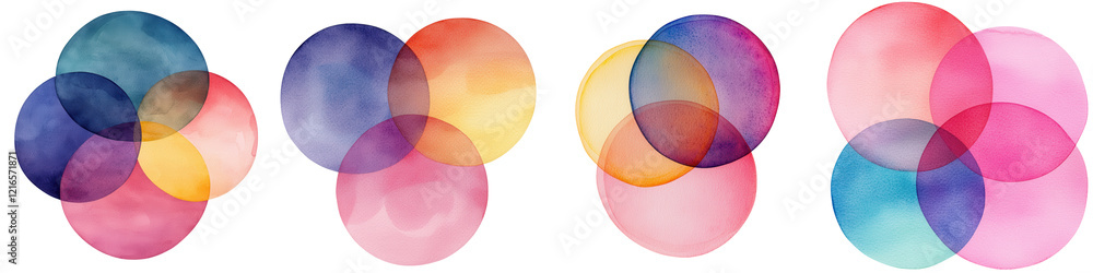 Poster vibrant and dynamic abstract watercolor inspired digital art piece featuring a captivating compositi