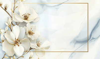 abstract background with orchids and space for text and design